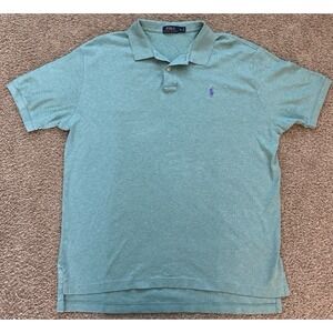 Polo Ralph Lauren Men's Polo Shirt Size Extra‎ Large Soft Cotton Pony Green